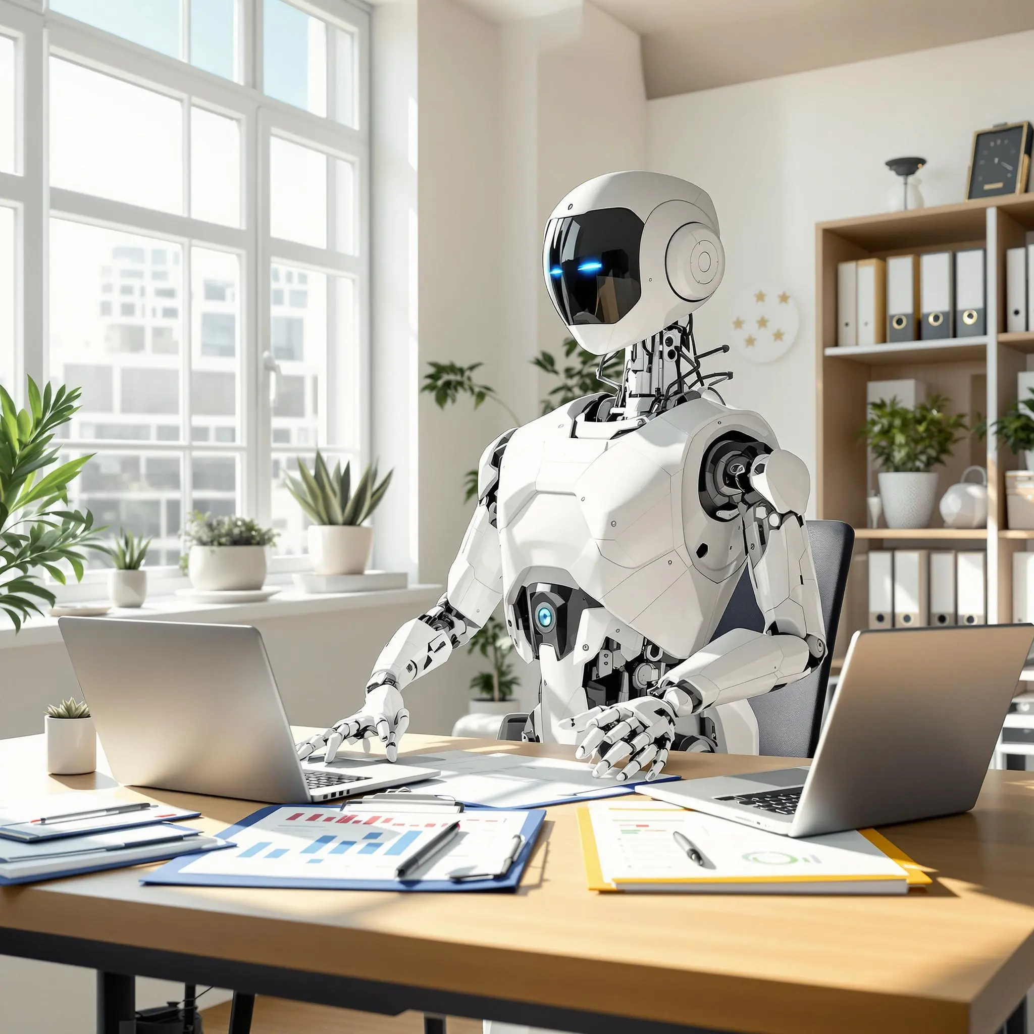 AI agent inside an office