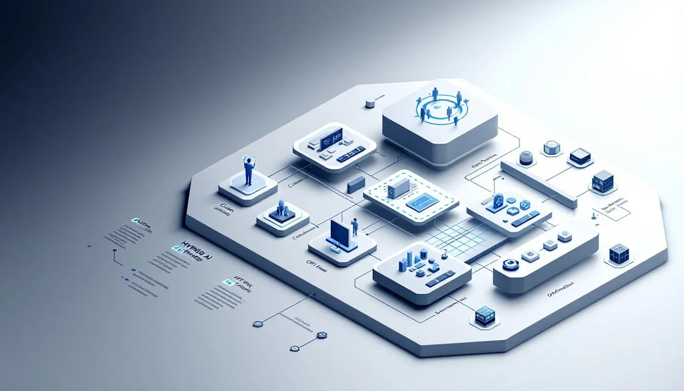 A illustratio of a custom ai agent development stack